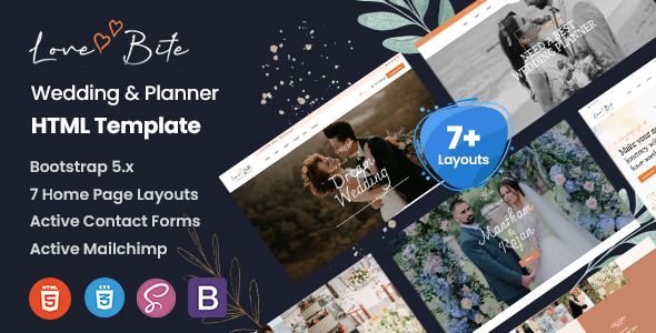 Lovebite - Wedding & Planner HTML Template Lovebite - Wedding & Planner HTML Template