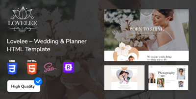Lovelee - Wedding & Planner HTML Template