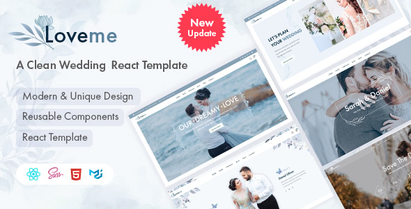 Loveme - Wedding & Planner React Template Loveme - Wedding & Planner React Template