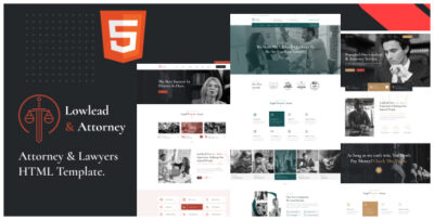 Lowlead - Attorney & Lawyers HTML Template