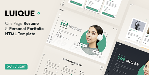 Luique - Personal Portfolio Template Luique - Personal Portfolio Template