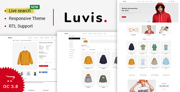 Luvis - Opencart 3 The Best Fashion Store Luvis - Opencart 3 The Best Fashion Store