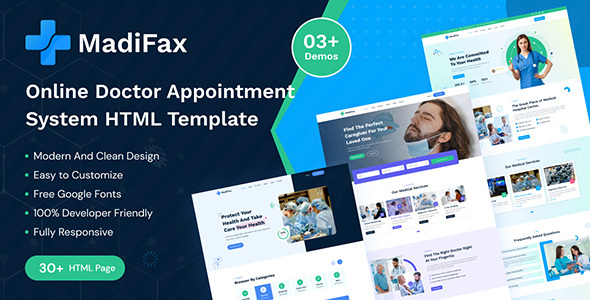 MadiFax - Online Doctor Appointment System HTML Template MadiFax - Online Doctor Appointment System HTML Template