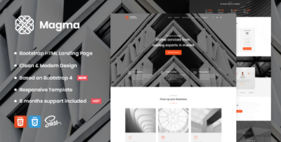 Magma - Business Landing Page Template