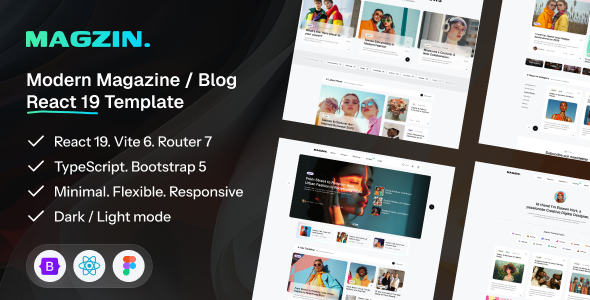 Magzin - Creative Magazine & Blog React 19 Template Magzin - Creative Magazine & Blog React 19 Template