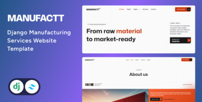 Manufactt - Manufacturing Services Website Django Template