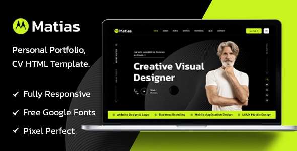 Matias - Personal Portfolio HTML Template Matias - Personal Portfolio HTML Template