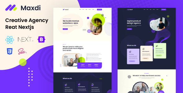 Maxdi - Creative Agency React, Nextjs Template Maxdi - Creative Agency React, Nextjs Template
