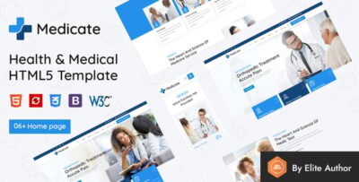 Medicate - Health & Medical HTML Template