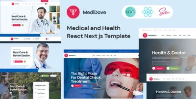 MediDove - Medical and Health React Next js Template