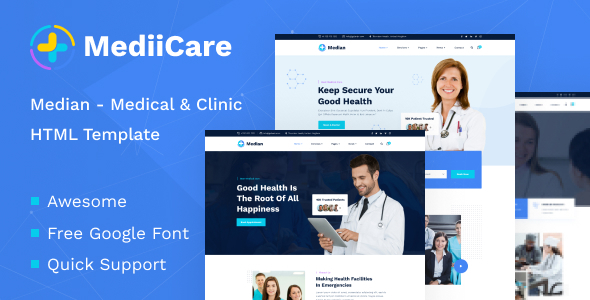 MediiCare - Online Medical & Clinic Service Template MediiCare - Online Medical & Clinic Service Template