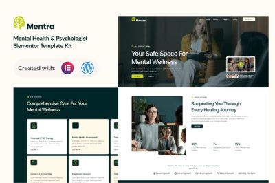 Mentra - Mental Health & Psychologist Elementor Template Kit