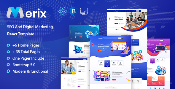 Merix - Creative Digital Agency React Template Merix - Creative Digital Agency React Template