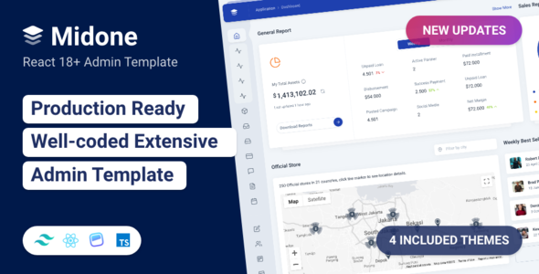 Midone - Tailwind CSS React Admin Dashboard Template Midone - Tailwind CSS React Admin Dashboard Template
