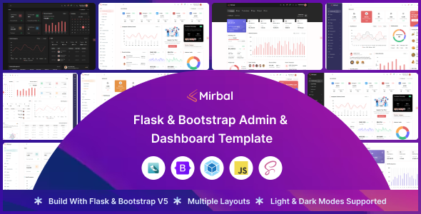Mirbal - Flask Admin & Dashboard Template Mirbal - Flask Admin & Dashboard Template