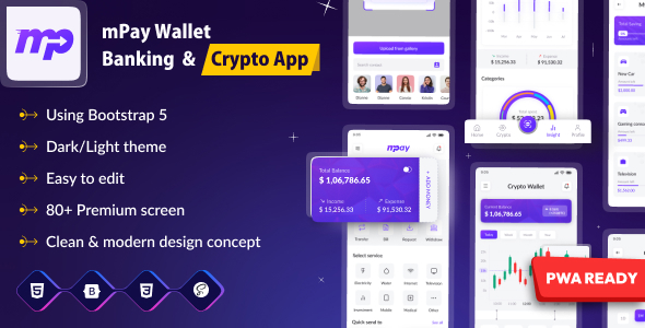 Mpay - E Wallet & Banking HTML Mobile Template Mpay - E Wallet & Banking HTML Mobile Template