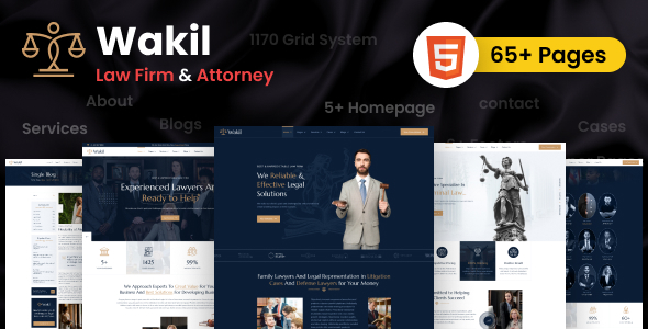 Multipurpose Lawyer & Attorney HTML Template - Wakil Law Firm Theme Multipurpose Lawyer & Attorney HTML Template - Wakil Law Firm Theme