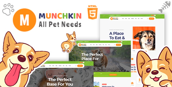 Munchkin Pet Care Services HTML5 Template Munchkin Pet Care Services HTML5 Template