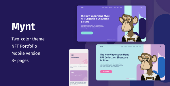 Mynt: NFT Landing Website Mynt: NFT Landing Website