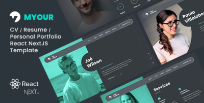 Myour - Personal Portfolio React NextJS Template