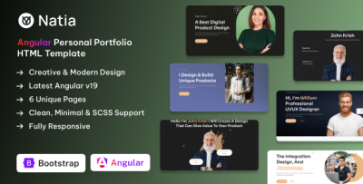 Natia - Angular Personal Portfolio Template