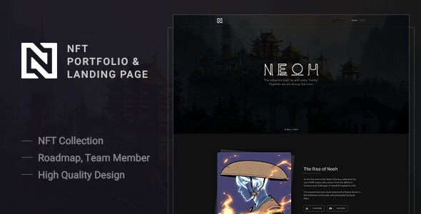 Neoh - NFT Portfolio and Landing Page Neoh - NFT Portfolio and Landing Page
