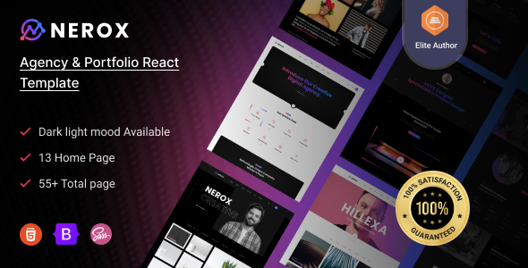 Nerox - React Next js Agency & Portfolio Template Nerox - React Next js Agency & Portfolio Template