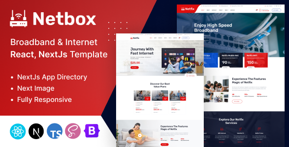 Netbox - Broadband & Internet React, NextJs Template Netbox - Broadband & Internet React, NextJs Template