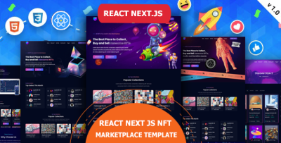 Netfomix - React Next.js NFT Marketplace Template