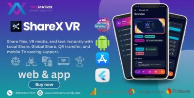 NexaDrop VR Flutter application with web  sharing features.