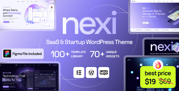 Nexi - SaaS & Technology WordPress Theme Nexi - SaaS & Technology WordPress Theme