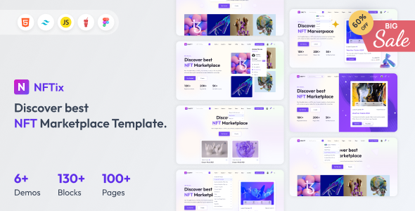 NftiX - Multipurpose NFT Marketplace Template NftiX - Multipurpose NFT Marketplace Template