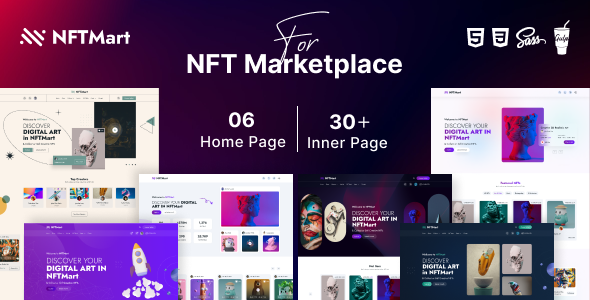 NFTMart – NFT Marketplace HTML Template NFTMart – NFT Marketplace HTML Template