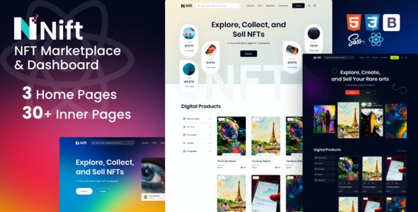 Nift - React NFT Marketplace Nift - React NFT Marketplace