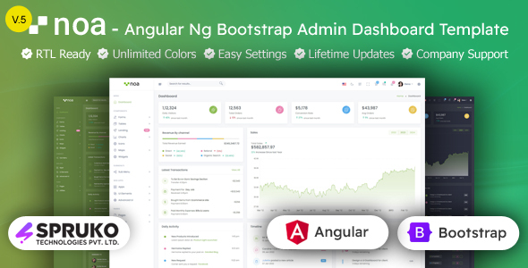 NOA - Angular Admin & Dashboard Template NOA - Angular Admin & Dashboard Template