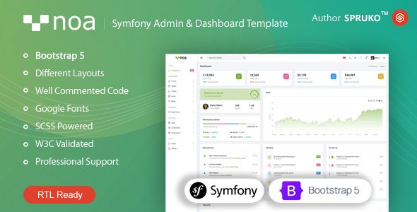 NOA – Symfony Admin & Dashboard Template NOA – Symfony Admin & Dashboard Template