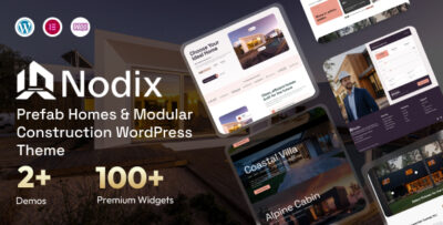 Nodix - Prefab Homes & Modular Construction WordPress Theme