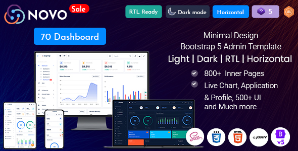 Novo Admin - Project Management Dashboard Template Novo Admin - Project Management Dashboard Template