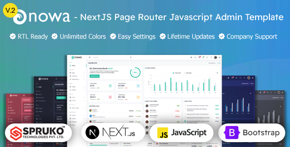 Nowa - Nextjs Javascript React Bootstrap Admin Dashboard Template Nowa - Nextjs Javascript React Bootstrap Admin Dashboard Template
