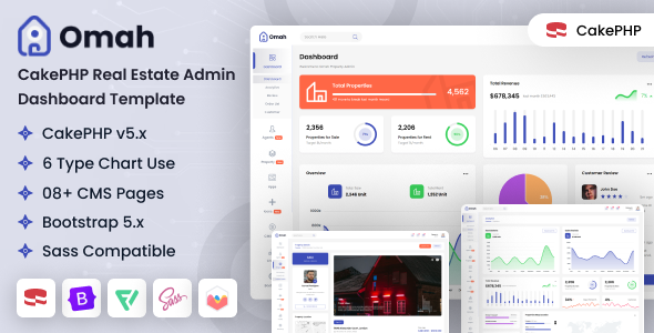 Omah - CakePHP Real Estate Admin Dashboard Template Omah - CakePHP Real Estate Admin Dashboard Template