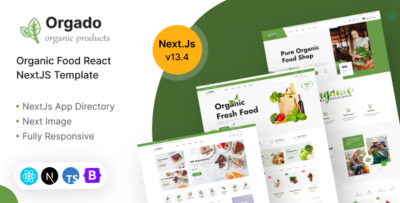 Orgado - Organic Food React NextJS Template