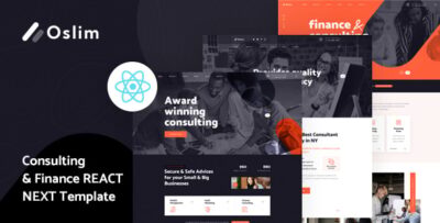 Oslim - Consulting Finance React Next Template