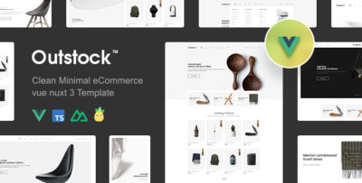 Outstock - Clean, Minimal eCommerce Vue Nuxt 4 Template