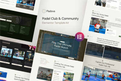 Padova - Padel Club & Community Elementor Template Kit
