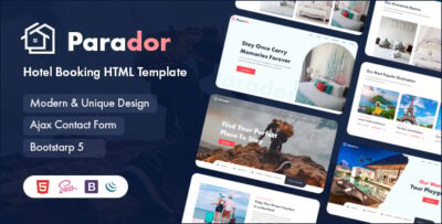Parador - Hotel Booking HTML5 Template