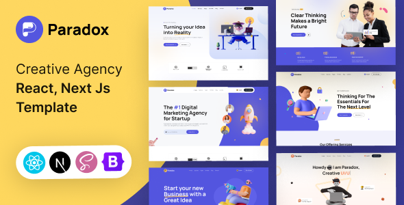 Paradox - Creative Agency React, NextJs Template Paradox - Creative Agency React, NextJs Template