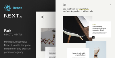 Park - Creative Portfolio NextJS Template