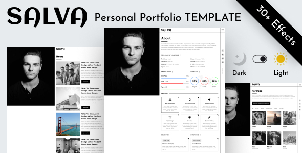 Personal Portfolio Html Template - Salva Personal Portfolio Html Template - Salva