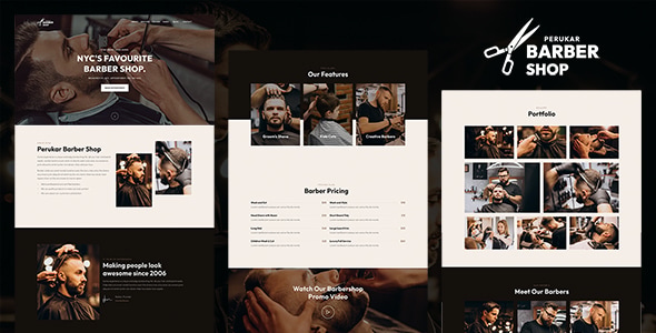 Perukar - Professional Barber Shop & Hair Salon Template Perukar - Professional Barber Shop & Hair Salon Template