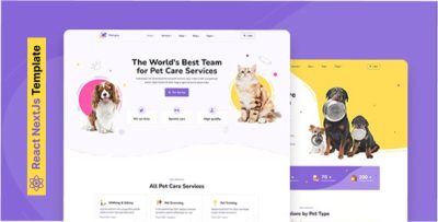 Petopia - Pet Care Service React NextJs Template